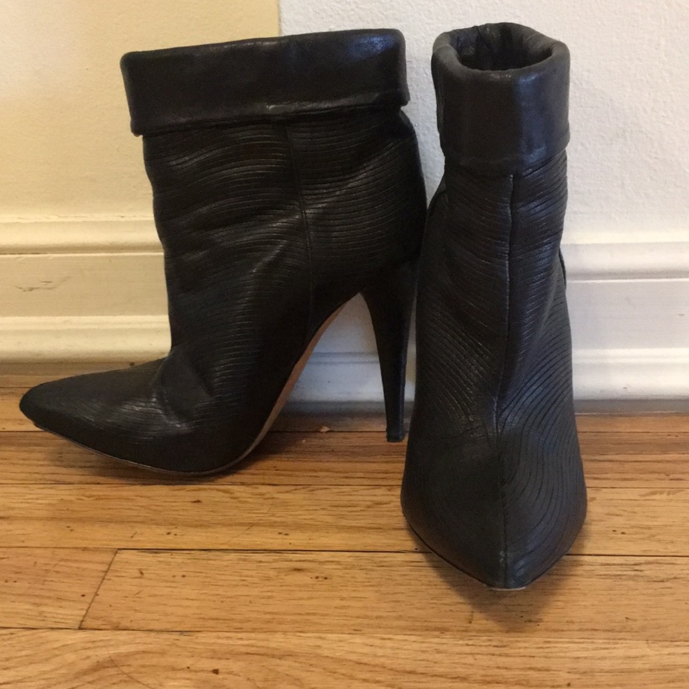 Loeffler Randall Black Heel Ankle Boots